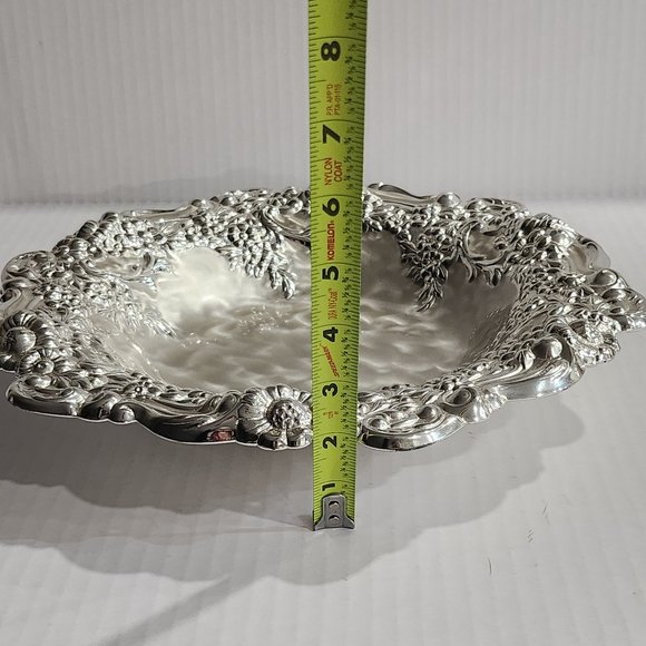 Vintage WMF-IKORA, Silver Plated Tarnish Resistant Floral Design Bowl - Picture 8 of 10